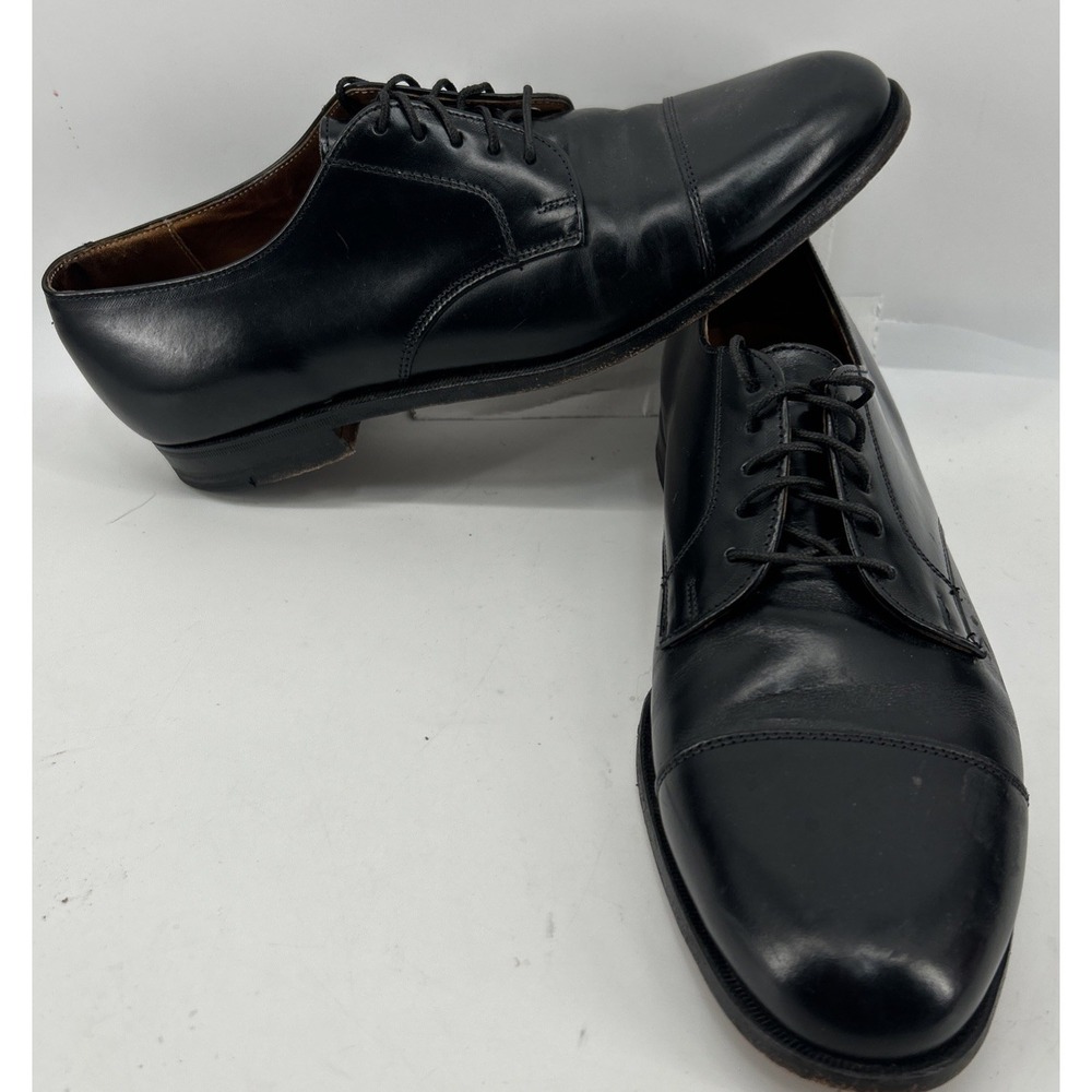 Cole Haan Black Leather Cap Toe Oxfords Dress Shoes Men's Size 9.5